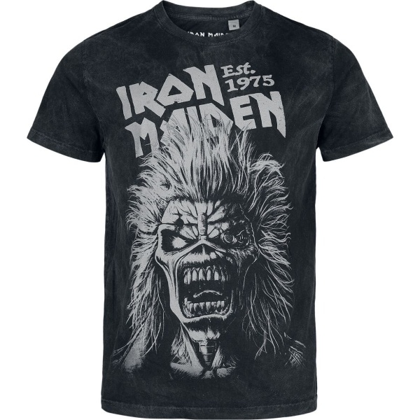 Iron Maiden Eddie Portrait Tričko antracitová - RockTime.cz