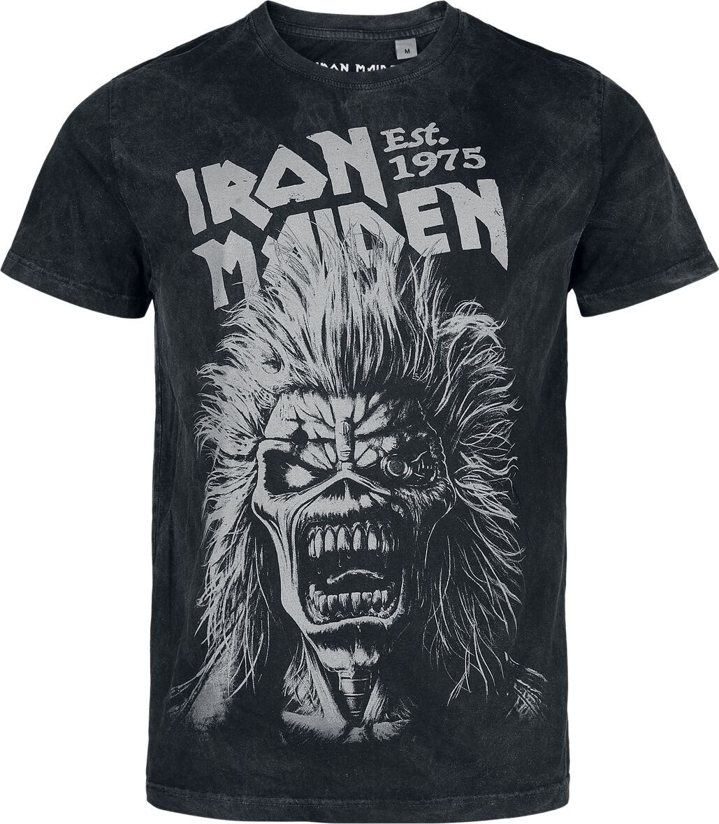 Iron Maiden Eddie Portrait Tričko antracitová - RockTime.cz