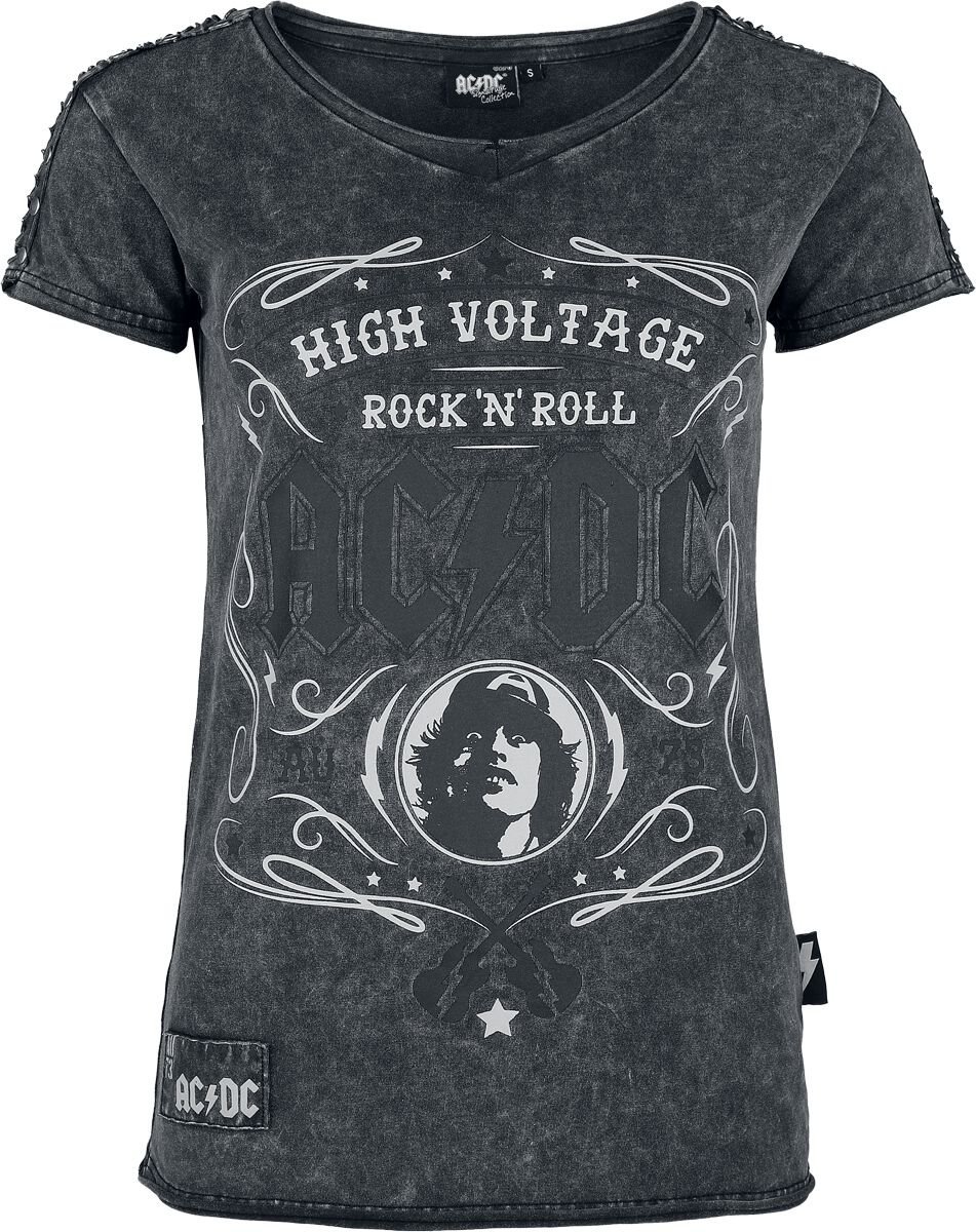 AC/DC EMP Signature Collection Dámské tričko šedá - RockTime.cz