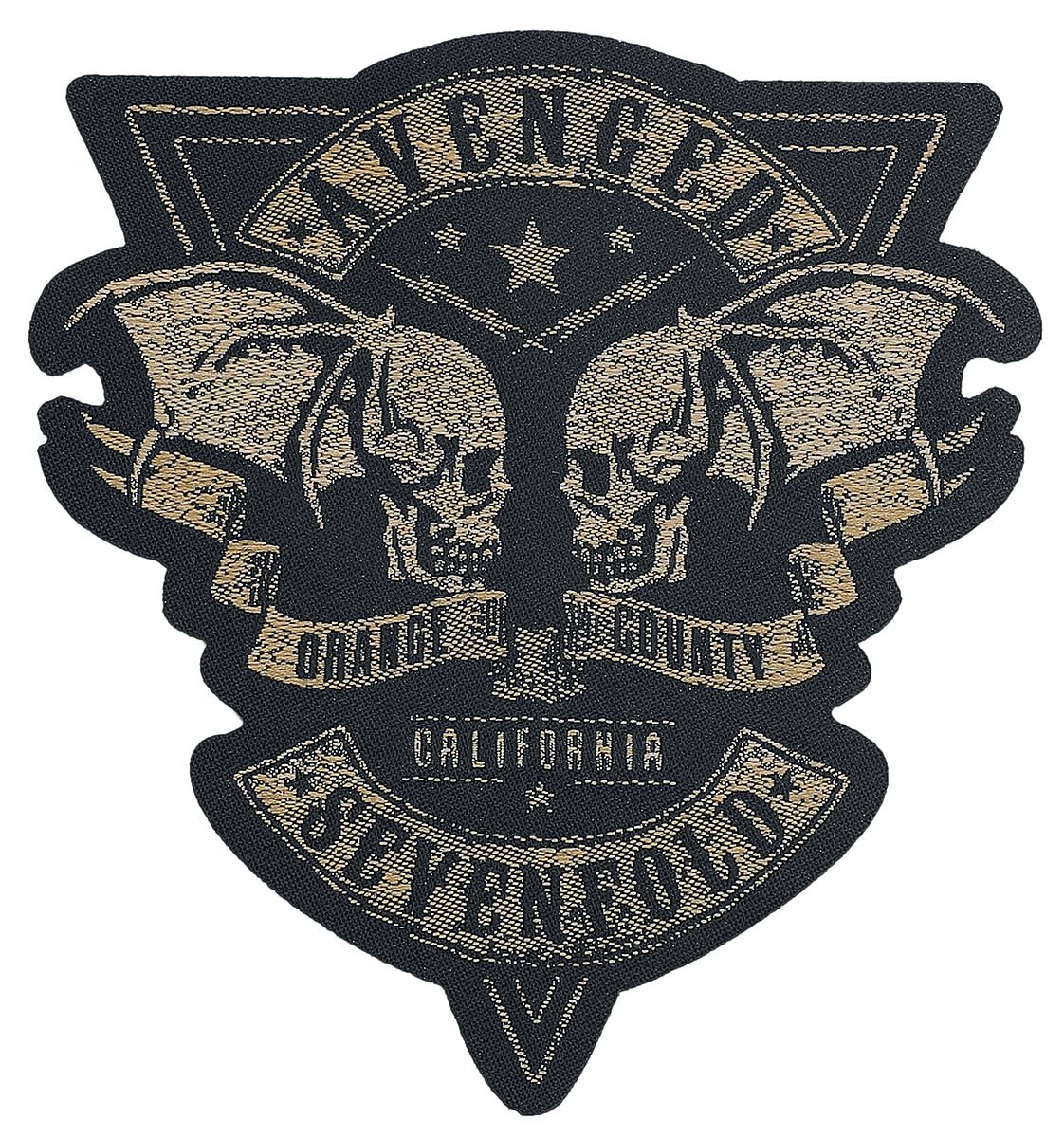 Avenged Sevenfold Orange County Cut-Out nášivka cerná/béžová - RockTime.cz