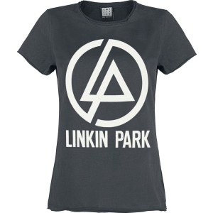Linkin Park Amplified Collection - Circle Logo Dámské tričko charcoal - RockTime.cz