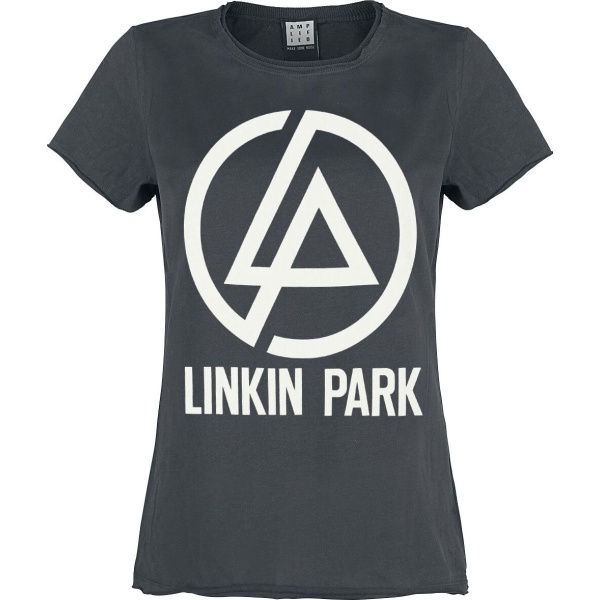 Linkin Park Amplified Collection - Circle Logo Dámské tričko charcoal - RockTime.cz
