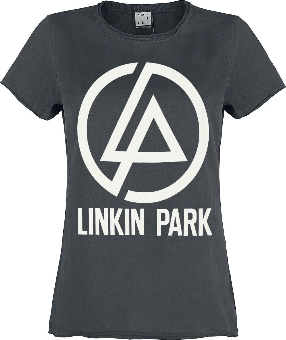 Linkin Park Amplified Collection - Circle Logo Dámské tričko charcoal - RockTime.cz