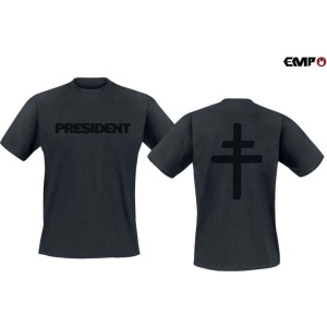 President Black Cross Tričko černá - RockTime.cz
