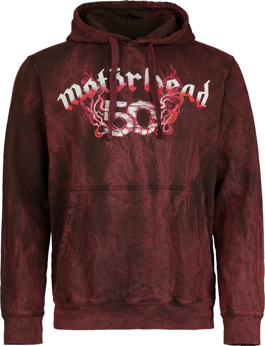 Motörhead Warpig Flames Mikina s kapucí tmavě červená - RockTime.cz