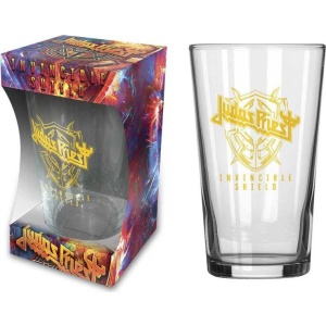 Judas Priest Invincible Shield pivní sklenice transparentní - RockTime.cz