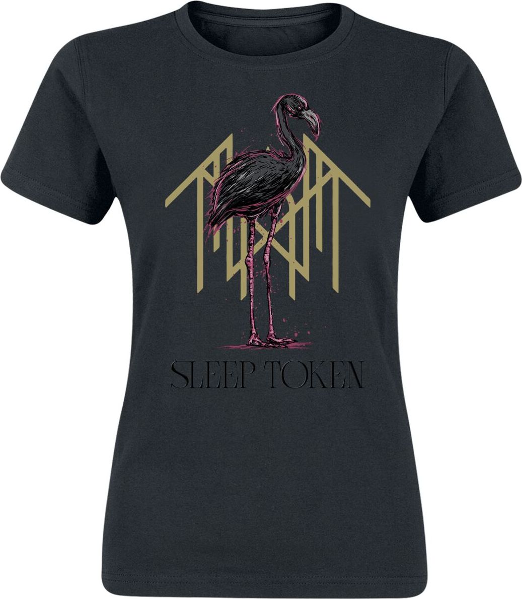 Sleep Token Flamingo - 3D Print Dámské tričko černá - RockTime.cz