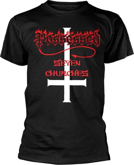 Possessed Seven Churches Tričko černá - RockTime.cz