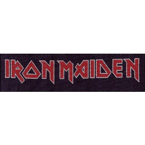 Iron Maiden Iron Maiden Logo nášivka cerná/cervená/bílá - RockTime.cz