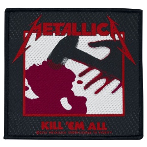 Metallica Kill 'Em All nášivka cerná/bílá/cervená - RockTime.cz