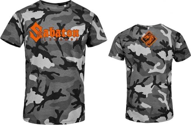 Sabaton Legends Tričko sivá maskovací - RockTime.cz
