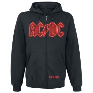AC/DC PWR UP Mikina s kapucí na zip černá - RockTime.cz