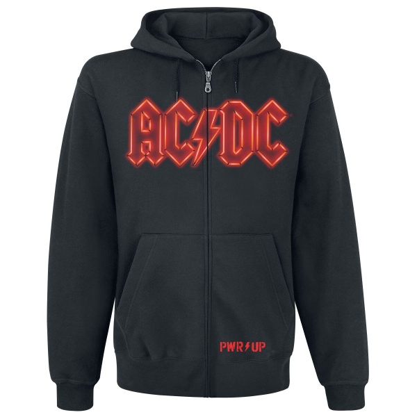 AC/DC PWR UP Mikina s kapucí na zip černá - RockTime.cz