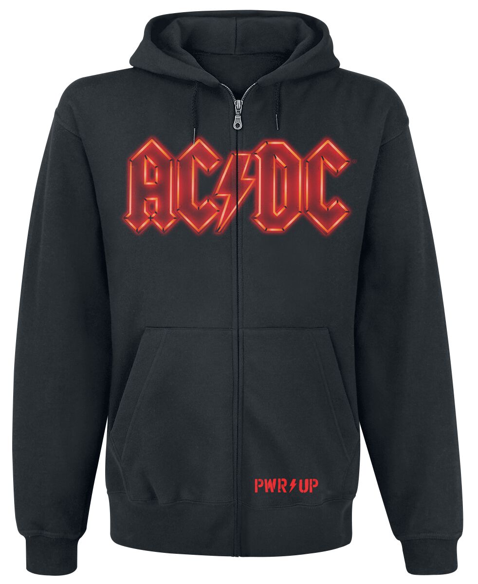 AC/DC PWR UP Mikina s kapucí na zip černá - RockTime.cz