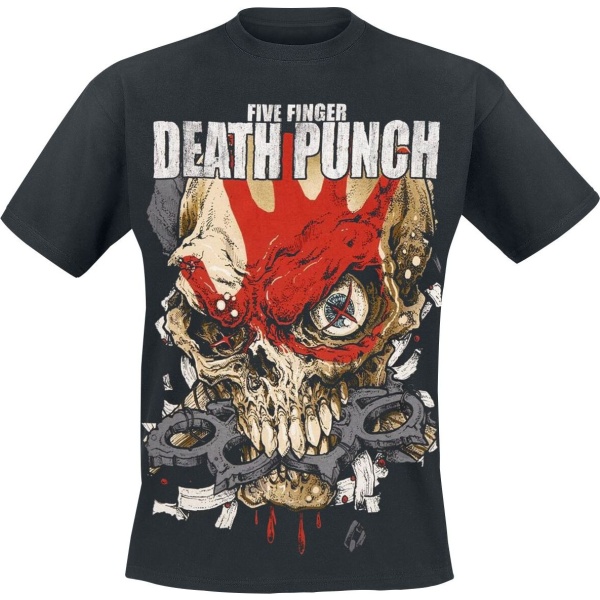 Five Finger Death Punch Knucklehead Kopia Exploded Tričko černá - RockTime.cz