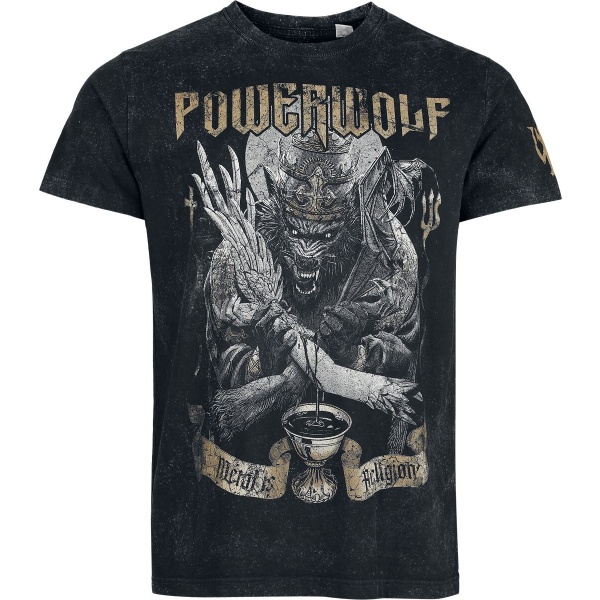 Powerwolf Wolf vs Angel Tričko tmavě šedá - RockTime.cz