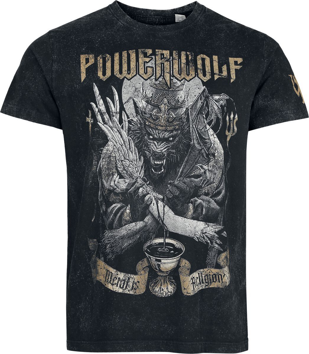 Powerwolf Wolf vs Angel Tričko tmavě šedá - RockTime.cz