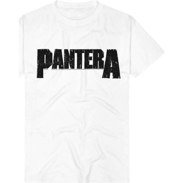 Pantera Logo Tričko bílá - RockTime.cz