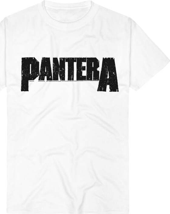 Pantera Logo Tričko bílá - RockTime.cz