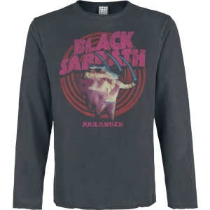 Black Sabbath Amplified Collection - Paranoid Tričko s dlouhým rukávem charcoal - RockTime.cz