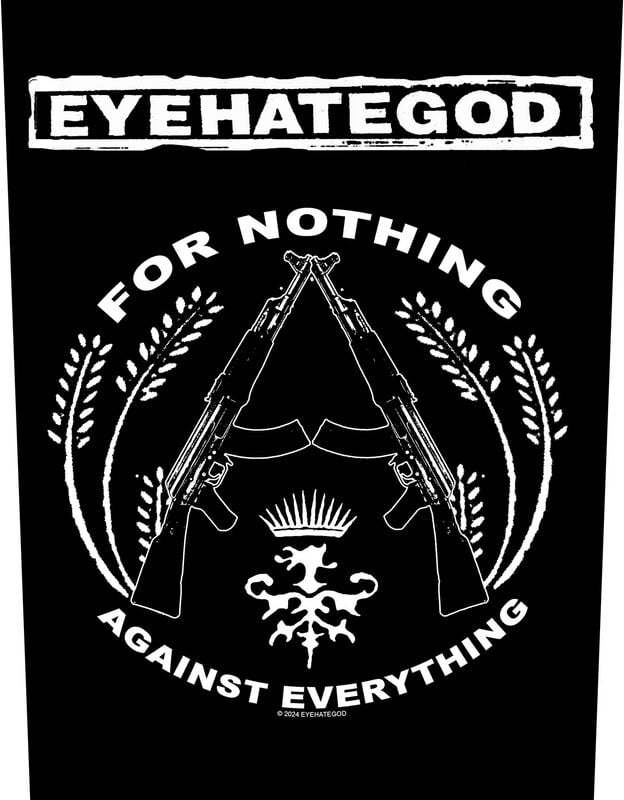 Eyehategod For Nothing nášivka na záda vícebarevný - RockTime.cz