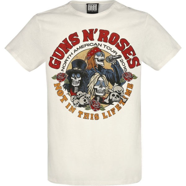 Guns N' Roses Amplified Collection - North American Tour Tričko šedobílá - RockTime.cz