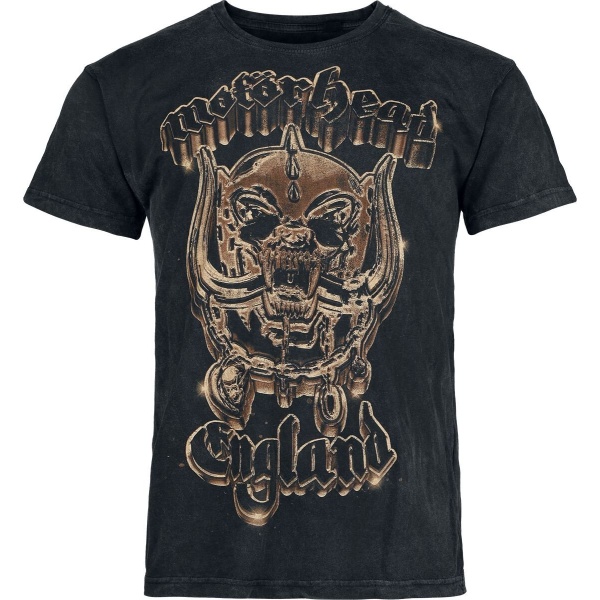 Motörhead 50th Gold Warpig Tričko antracitová - RockTime.cz