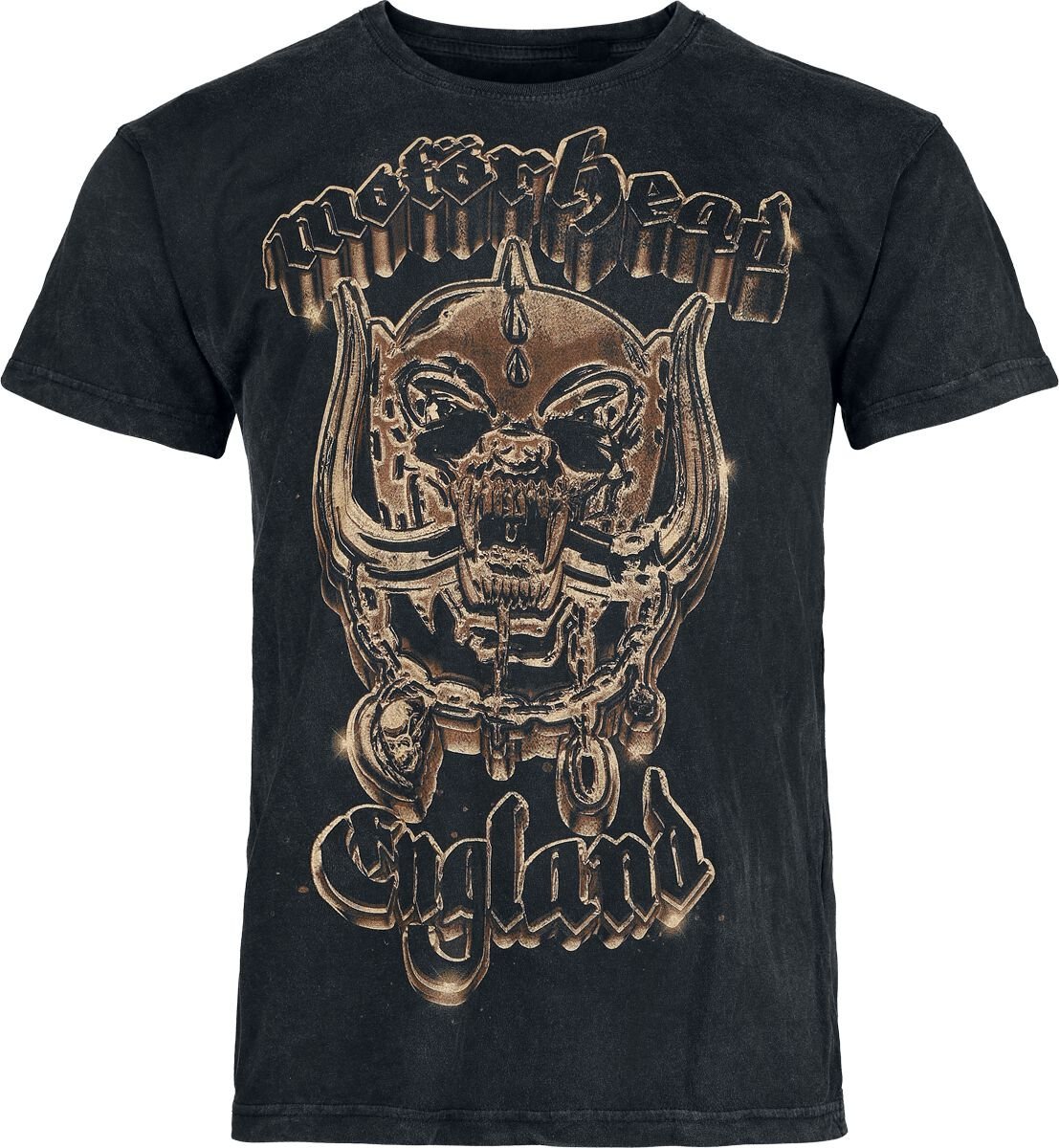 Motörhead 50th Gold Warpig Tričko antracitová - RockTime.cz