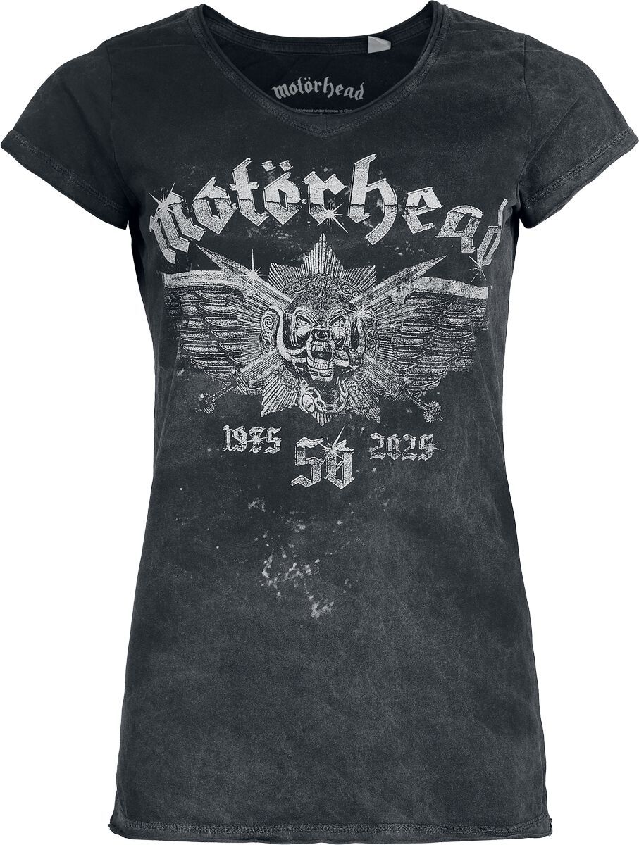 Motörhead Metallic Logo Dámské tričko šedá - RockTime.cz