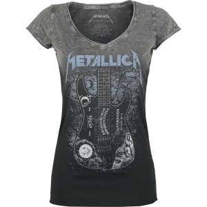 Metallica Ouija Guitar Dámské tričko cerná/šedá - RockTime.cz