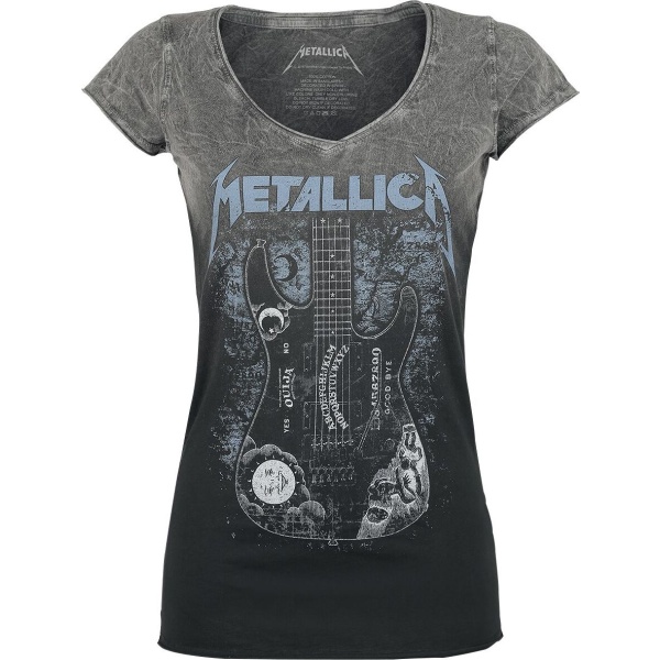 Metallica Ouija Guitar Dámské tričko cerná/šedá - RockTime.cz