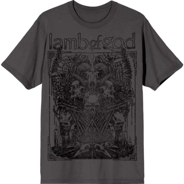 Lamb Of God Skull Altar Tričko charcoal - RockTime.cz