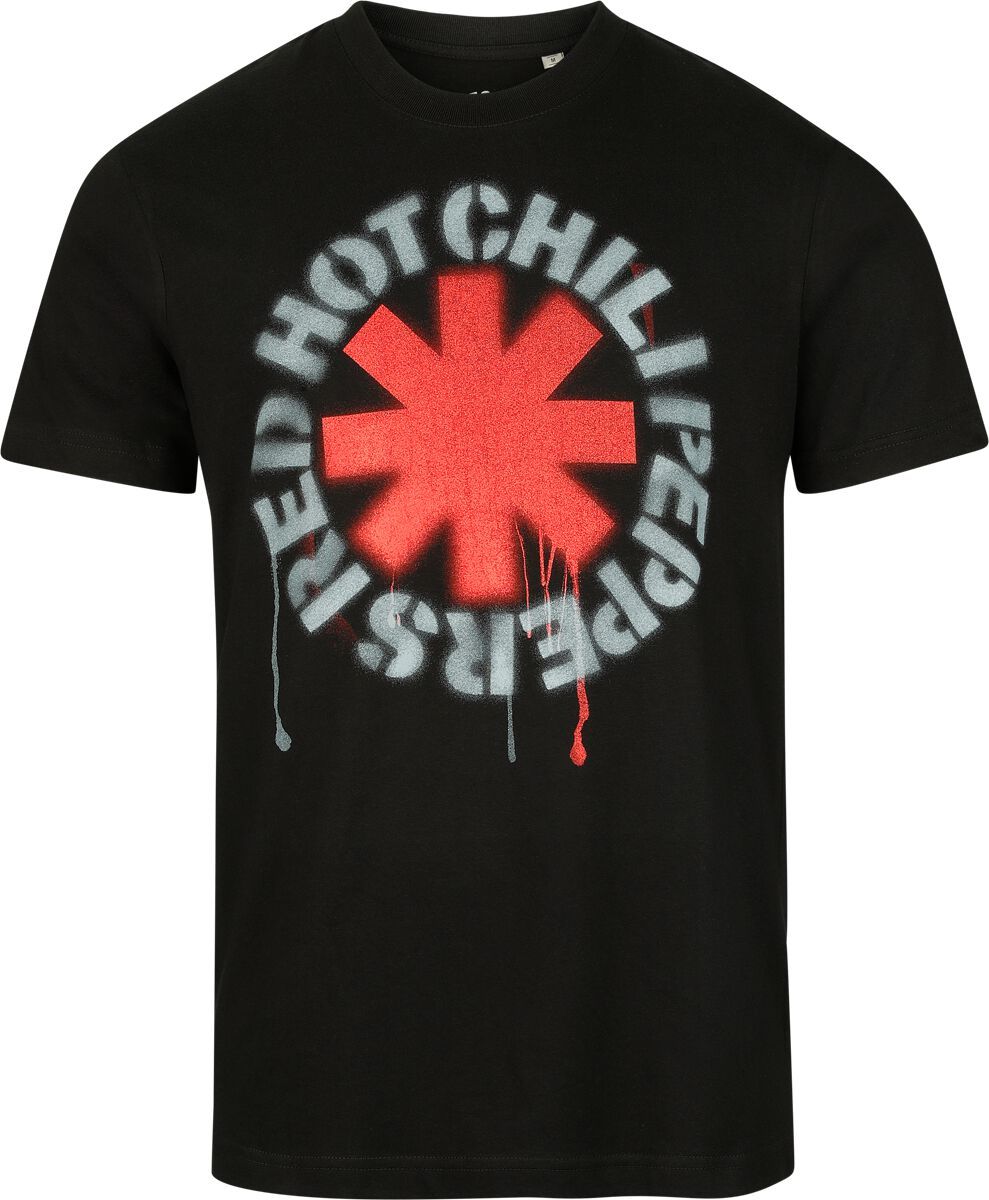 Red Hot Chili Peppers Stencil Asterix - Heavyweight Tričko černá - RockTime.cz