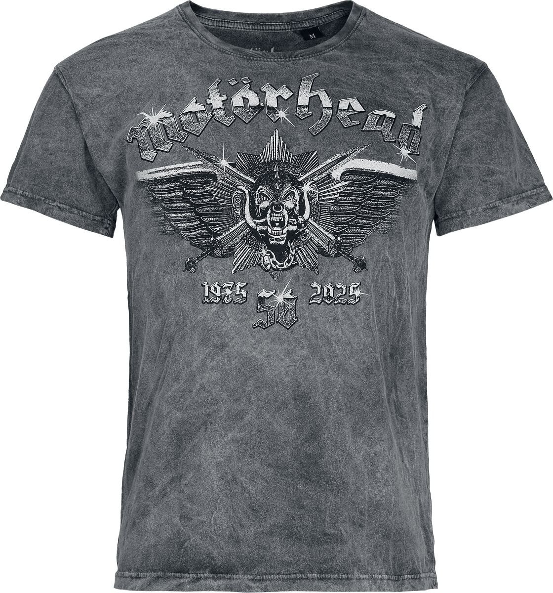 Motörhead Wings Badge Tričko šedá - RockTime.cz