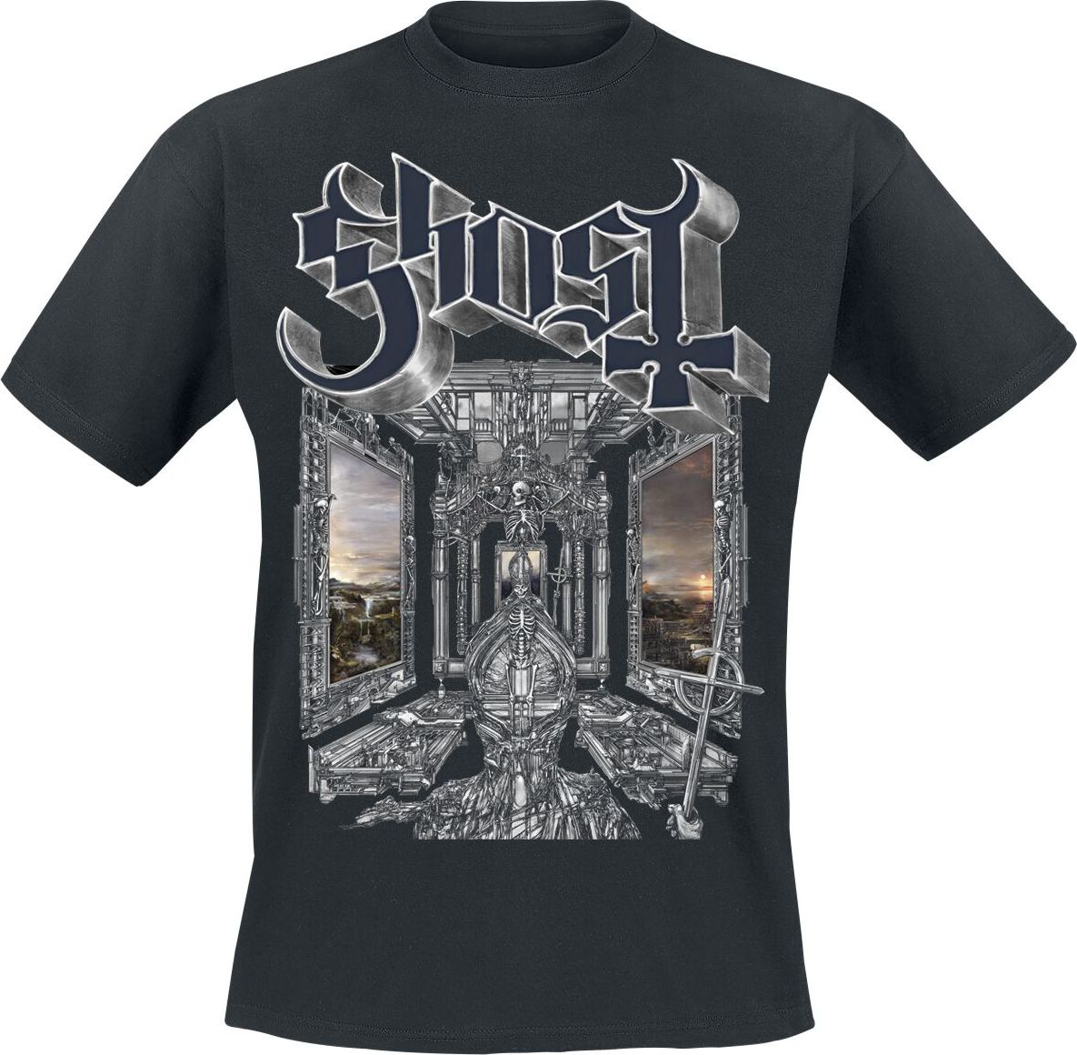 Ghost Skeleta Cover Tričko černá - RockTime.cz