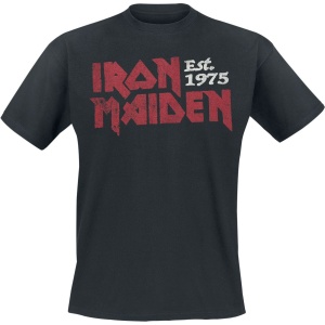Iron Maiden Stamp Logo Tričko černá - RockTime.cz