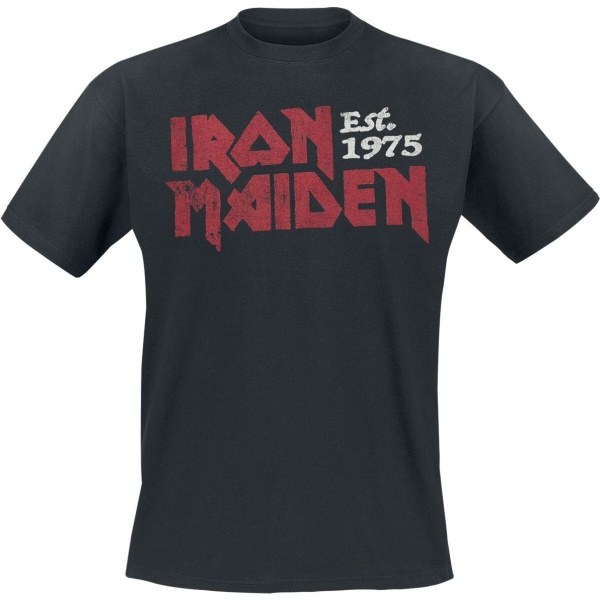 Iron Maiden Stamp Logo Tričko černá - RockTime.cz