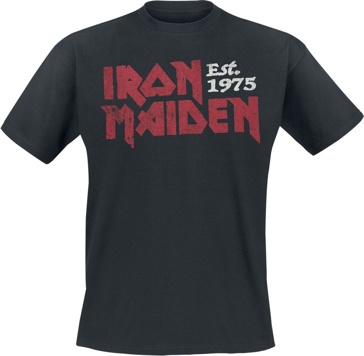 Iron Maiden Stamp Logo Tričko černá - RockTime.cz