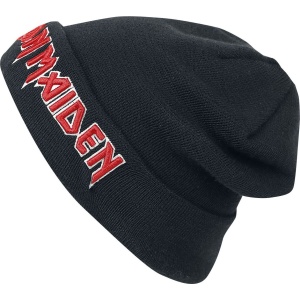 Iron Maiden Logo Beanie čepice černá - RockTime.cz