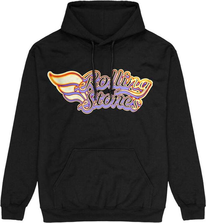 The Rolling Stones Racing Logo Mikina s kapucí černá - RockTime.cz