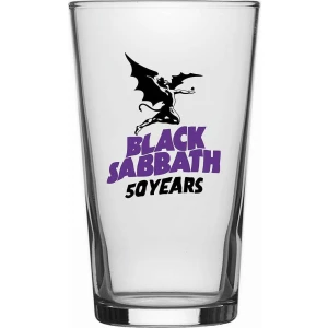 Black Sabbath 50 Years pivní sklenice transparentní - RockTime.cz