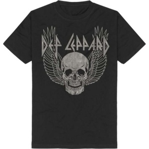 Def Leppard Winged Skull Tričko černá - RockTime.cz