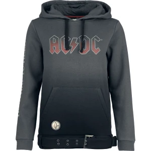 AC/DC EMP Signature Collection Mikina s kapucí šedá/cerná - RockTime.cz