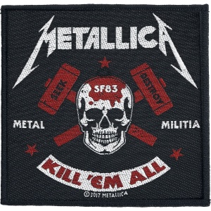 Metallica Metal Militia nášivka cerná/cervená/bílá - RockTime.cz