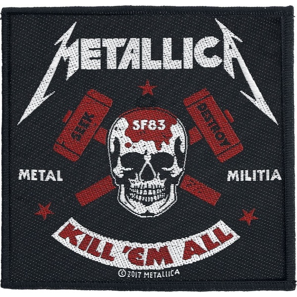 Metallica Metal Militia nášivka cerná/cervená/bílá - RockTime.cz