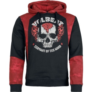 Volbeat EMP Signature Collection Mikina s kapucí černá / tmavě červená - RockTime.cz