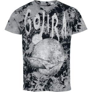 Gojira Whale Sun Moon Tričko cerná/šedá - RockTime.cz