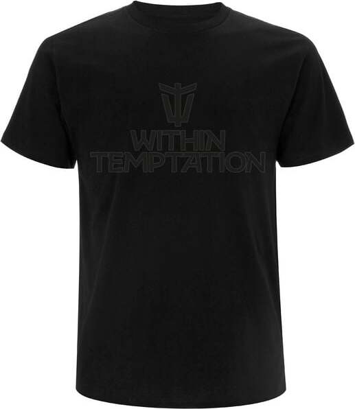 Within Temptation Black On Black Logo Tričko černá - RockTime.cz