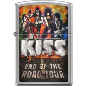 Kiss Zippo - Brushed Chrome Zippo zapalovač standard - RockTime.cz