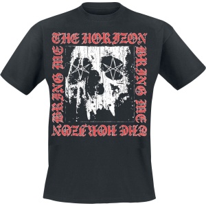 Bring Me The Horizon Metal Logo Skull Tričko černá - RockTime.cz